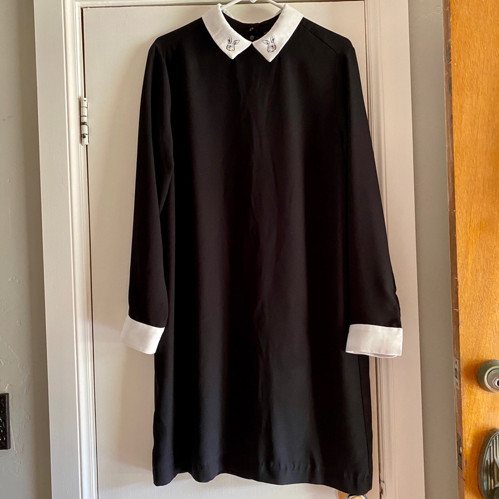 Black & White Peter Pan Collar Dress